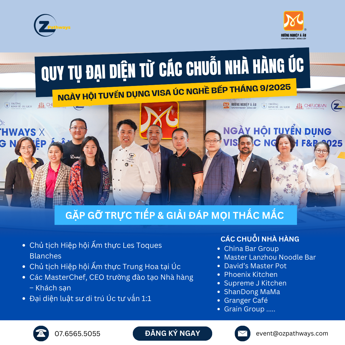 Ngày Hội Tuyển Dụng Visa Úc Nghề Bếp Tháng 9/2025 – Cơ Hội Làm Việc & Định Cư Cho Ứng Viên Việt Nam poster
