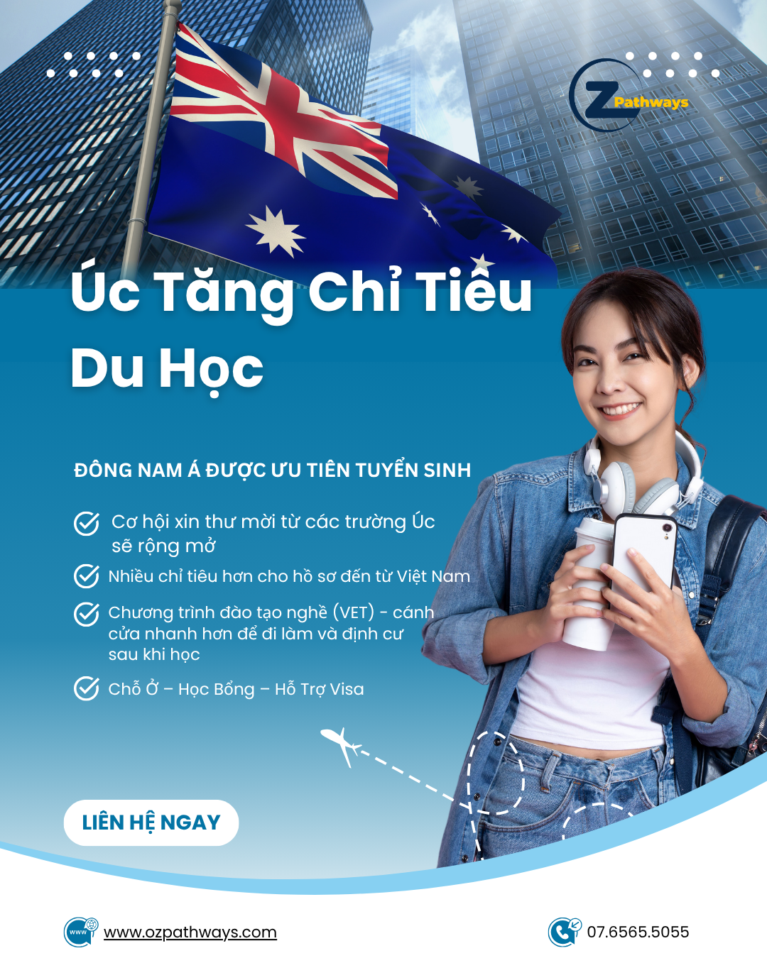 Úc Tăng Hạn Ngạch Du Học Sinh Quốc Tế Lên 295.000 – Đông Nam Á Được Ưu Tiên Tuyển Sinh