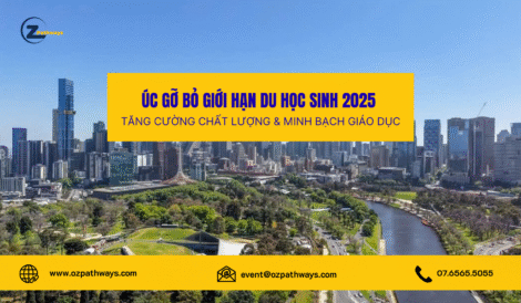 Úc bỏ giới hạn du học sinh 2025 cover