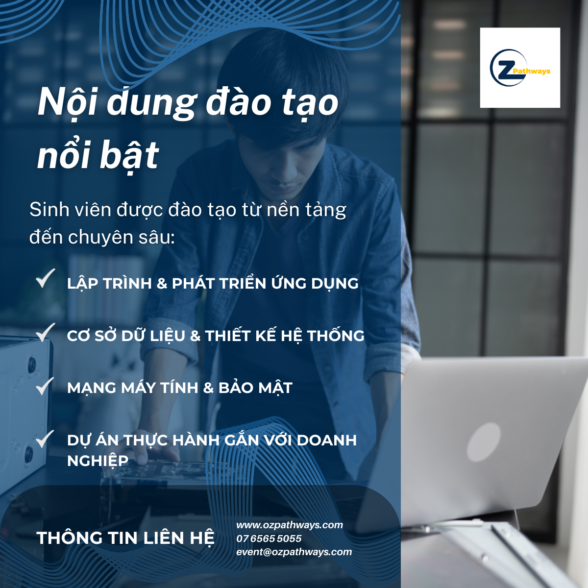 Nội dung đào tạo nổi bật ngành công nghệ tin du học úc
